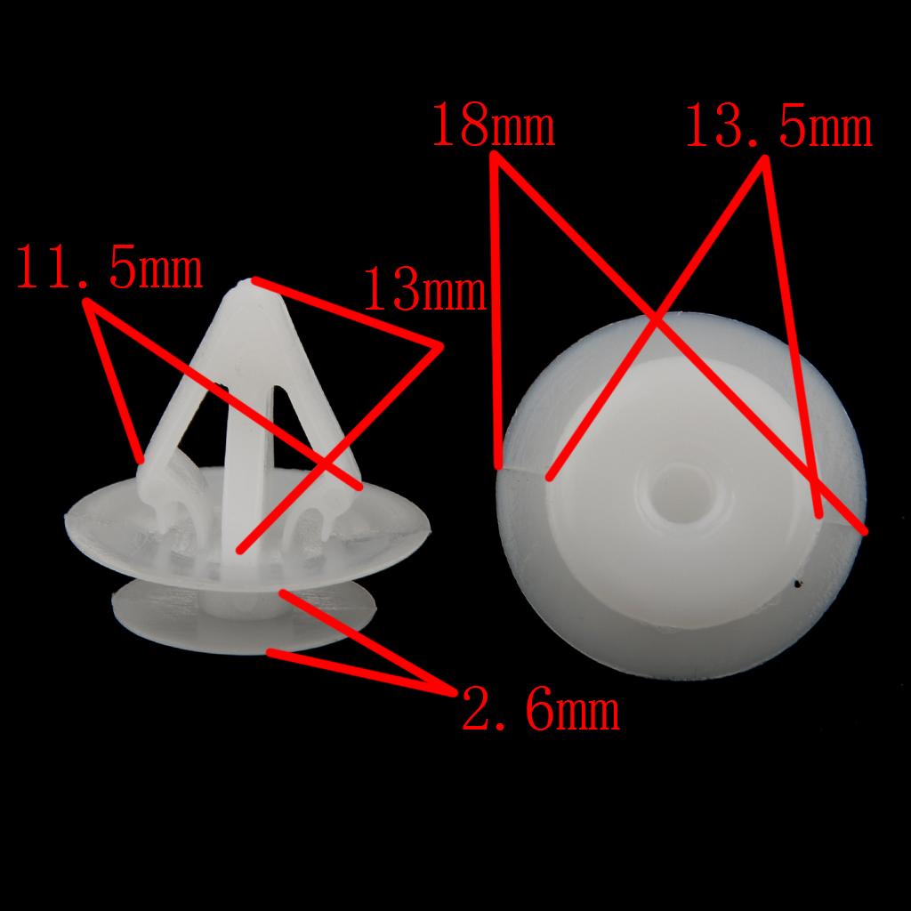 Изображение товара: Зажимы для автомобильной дверной панели, 20 шт., с уплотнительным кольцом, универсальные автомобильные бамперы, пластиковые нажимные Винты для Mazda G18K-51-SJ3 MX-5 2001-On