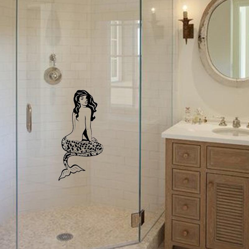 Изображение товара: YOJA 27x13,5 см, модная наклейка на стены для дома, украшение для ванной, стеклянная наклейка G2-0246