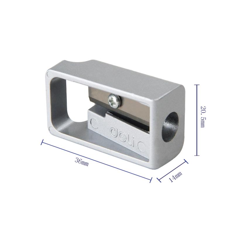 Изображение товара: Точилка для карандашей из цинкового сплава, серебристая металлическая мини-точилка для карандашей, 10 шт./лот