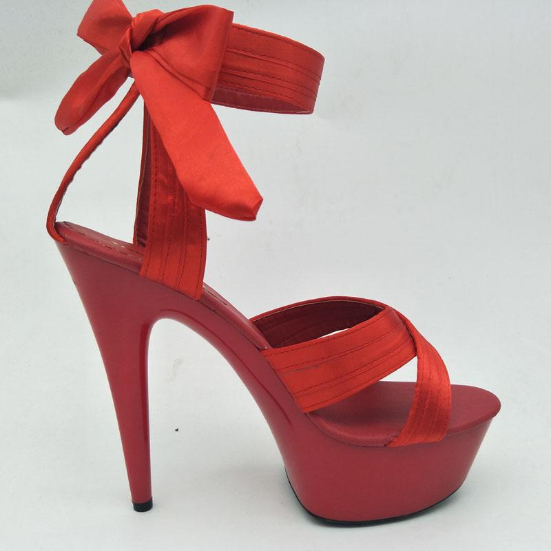 Изображение товара: LAIJIANJINXIA/новые женские летние сандалии; Пикантные туфли на тонких каблуках высотой 15 см; Туфли на высоком каблуке с принтом «Ремешок на щиколотке обувь для ночного клуба, танцев; Женские босоножки H-037