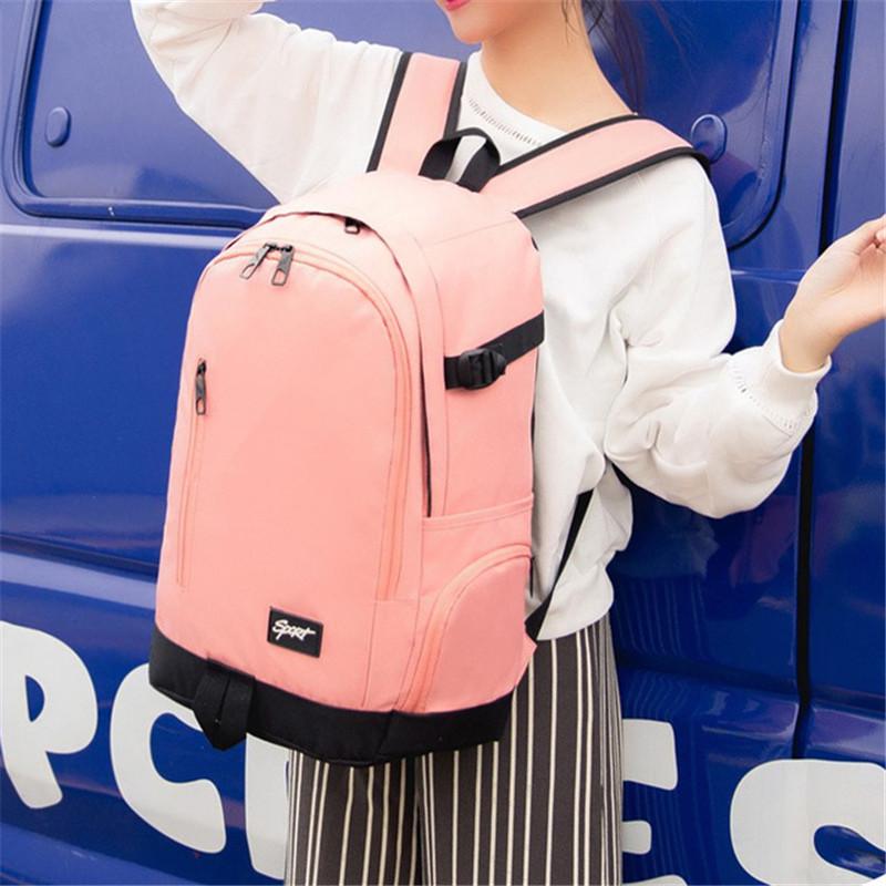 Изображение товара: Женский школьный рюкзак в стиле преппи, модный брендовый дорожный рюкзак для девочек-подростков, стильный рюкзак для ноутбука, школьный ранец для девочек