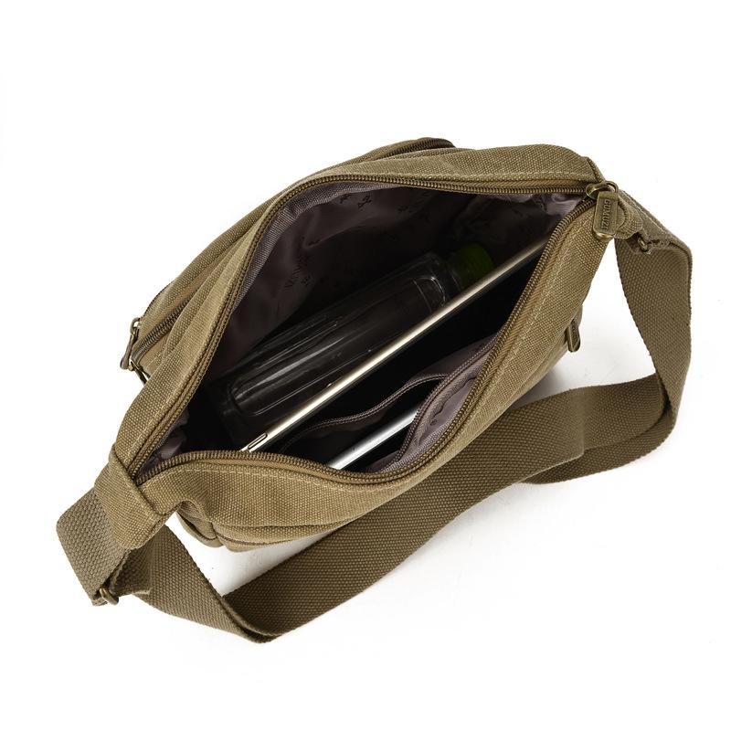 Изображение товара: Повседневные холщовые мужские сумки-мессенджеры, винтажная Высококачественная Мужская сумка, сумки через плечо для мужчин, дорожная сумка bolsa sac a main