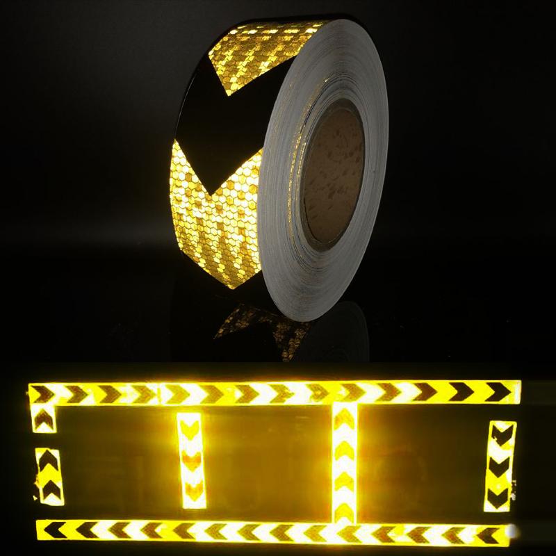 Изображение товара: 50 мм x 10 м светоотражающая лента, самоклеящаяся сигнальная лента для стайлинга автомобиля