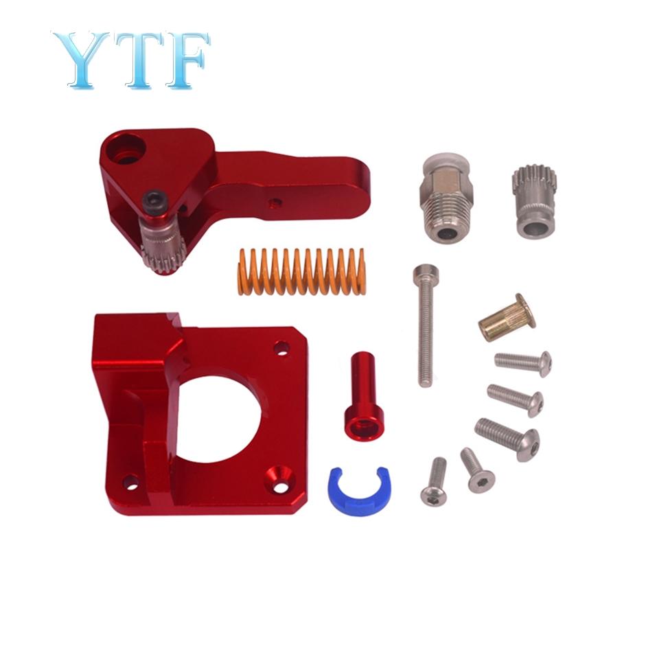 Изображение товара: CR10 алюминиевый обновленный двойной редуктор mk8 металлический экструдер комплект для CR10S PRO Ender3 RepRap 1,75 мм 3d принтер подача двойной шкив экструдер
