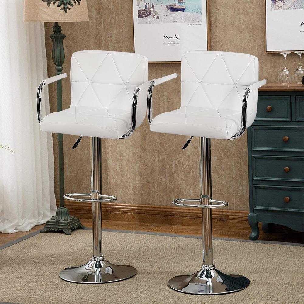 Изображение товара: Новый Современный барный стул, 2 шт., поворотный барный стул, регулируемый высокий стул, барный стул, мягкий стул для бара, мебель для дома, барная мебель, HWC