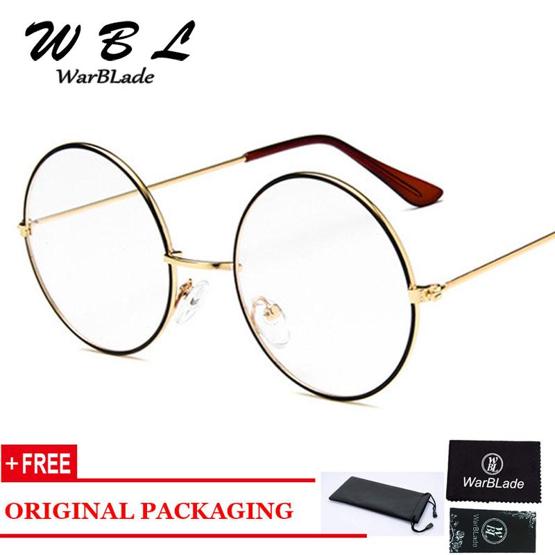 Изображение товара: WarBLade High quality Retro New Round Eyes Glasses Frame Men Women Reading Optical Glasses Eyeglasses Frame Clear Glasses Nerd