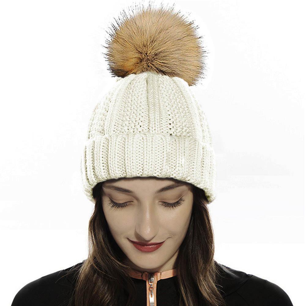 Изображение товара: Новинка 2022, женская вязаная зимняя шапка, зимние аксессуары для мужчин и женщин