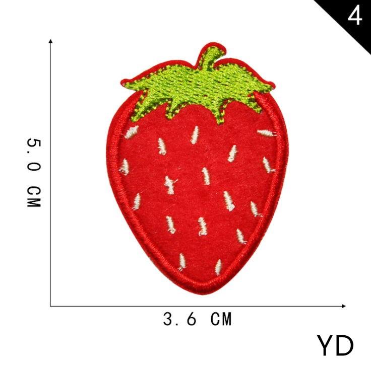 Изображение товара: Новое поступление 10 шт. фрукты вышитые нашивки утюжок на джинсы Пальто футболка сумка обувь головные уборы Декор ремонт мотив эмблема аксессуары