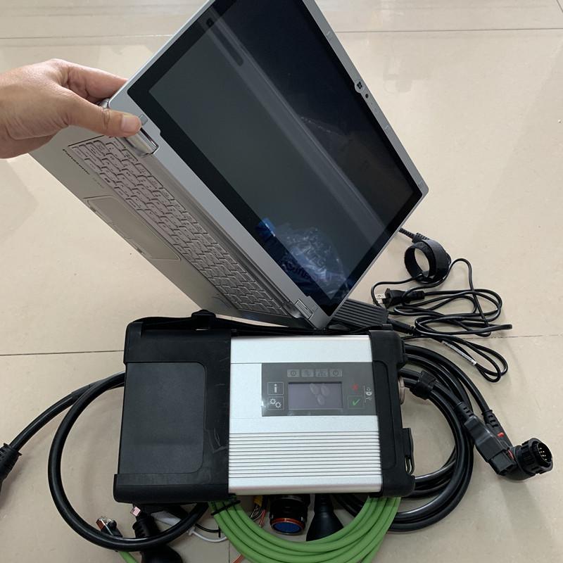 Изображение товара: MB Star C5 SD Connect для авто диагностический инструмент V2021.06 программным обеспечением в б/у ноутбук CF-AX2 I5 cpu 4G ram сенсорный экран планшета 480g SSD