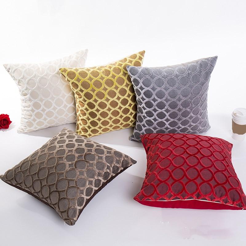 Изображение товара: Наволочка для подушки с геометрическим рисунком, наволочка, домашняя декоративная наволочка для дивана, наволочки 45x45 см