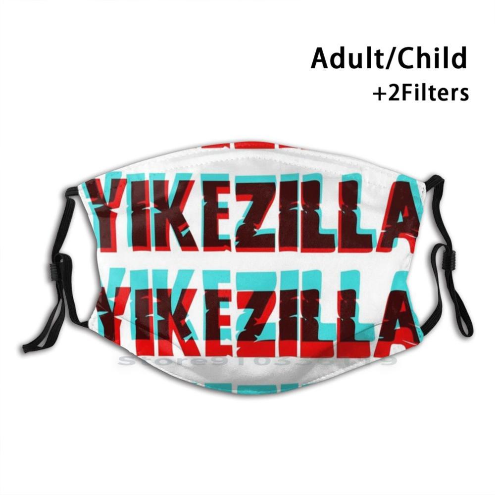 Изображение товара: Смешная моющаяся маска для лица Yikezilla - Cmyk 2 для взрослых и детей с фильтром, забавная хипстерская пародия, сатиза, воспоминания о мемах