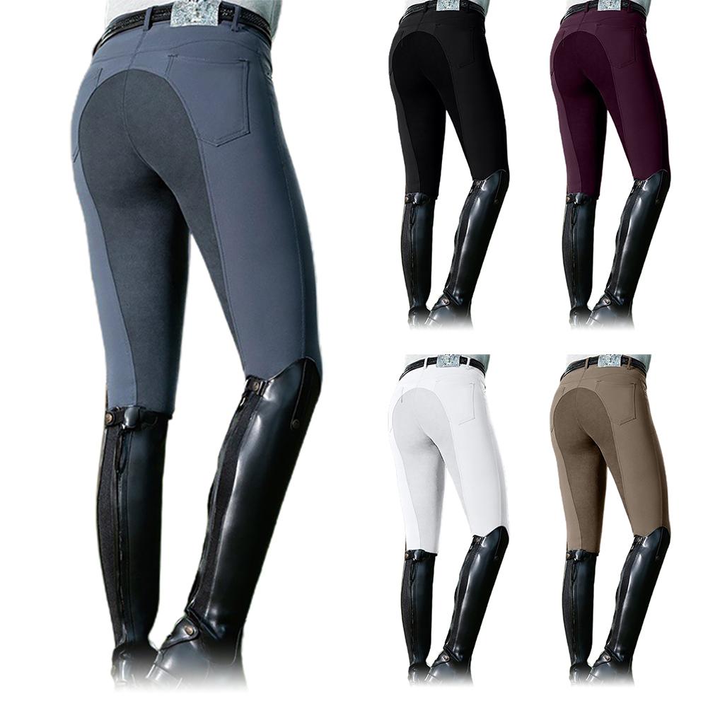 Изображение товара: Женские Модные эластичные брюки для верховой езды с высокой талией, узкие брюки для скачек, женские брюки для верховой езды, кемпинга, бега, скалолазания