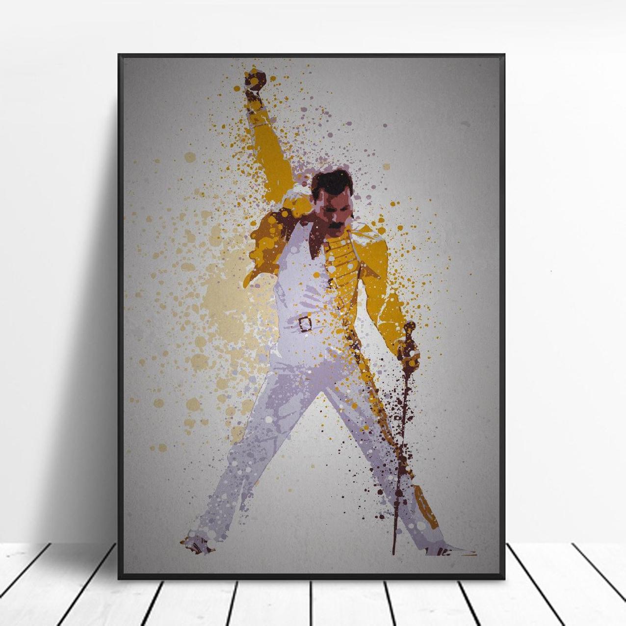 Изображение товара: Картина на холсте Queen Freddie Mercury, богемная Рапсодия, современный плакат, настенные картины для гостиной, домашний декор
