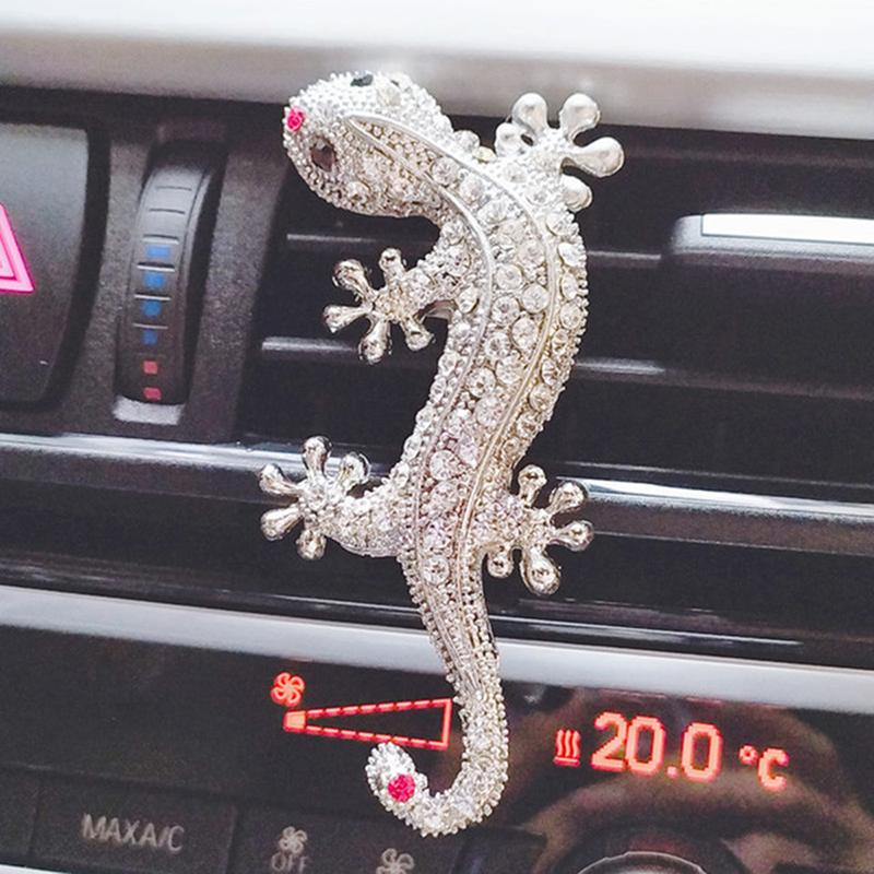 Изображение товара: Украшение для автомобиля, Хрустальный освежитель воздуха Gecko, освежитель воздуха для салона автомобиля, ароматизатор с клипсой, аксессуары для автомобиля