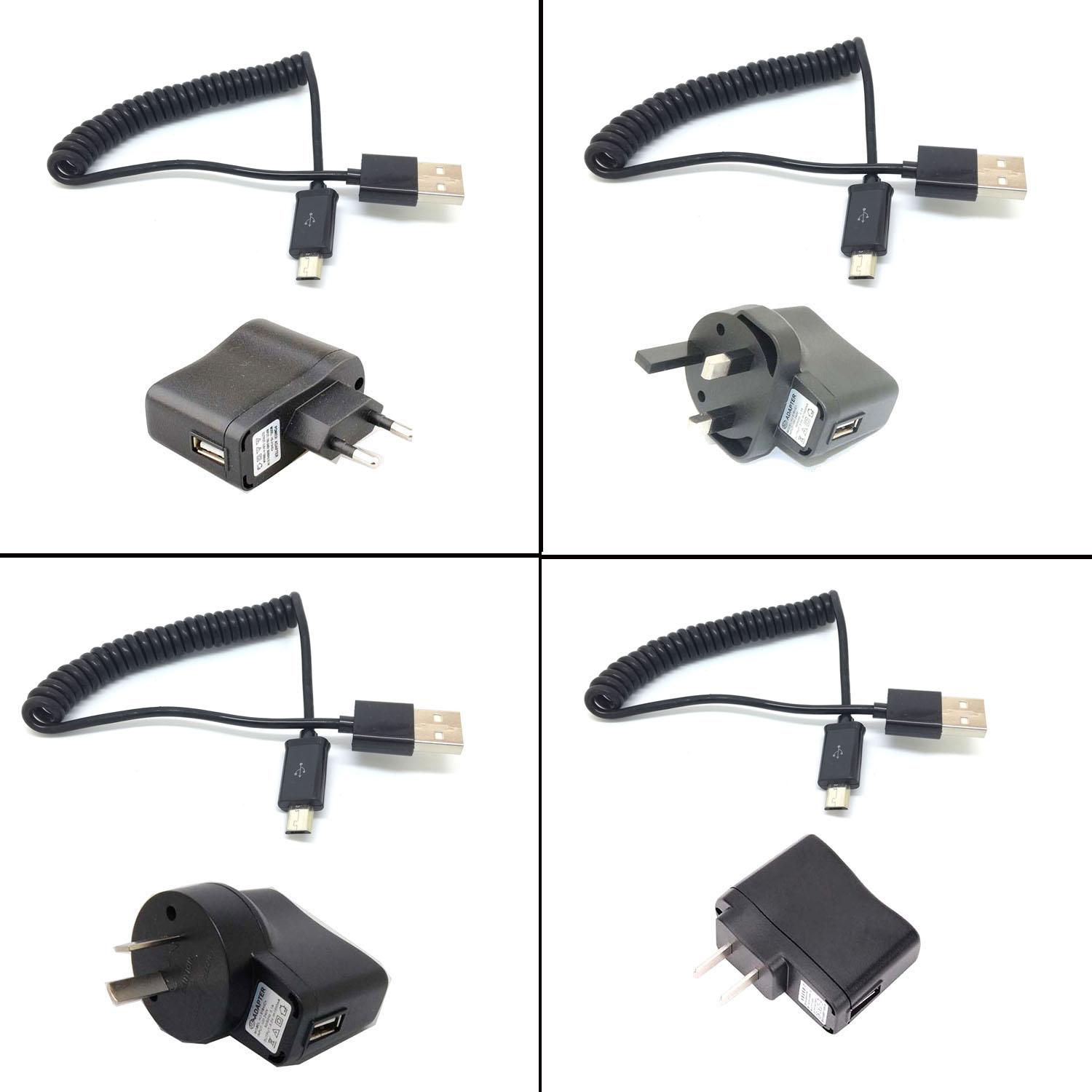 Изображение товара: Сетевое зарядное устройство 3 фута 1 м пружинный спиральный USB штекер к Micro USB 5-контактный адаптер кабель шнур новый для телефона планшета