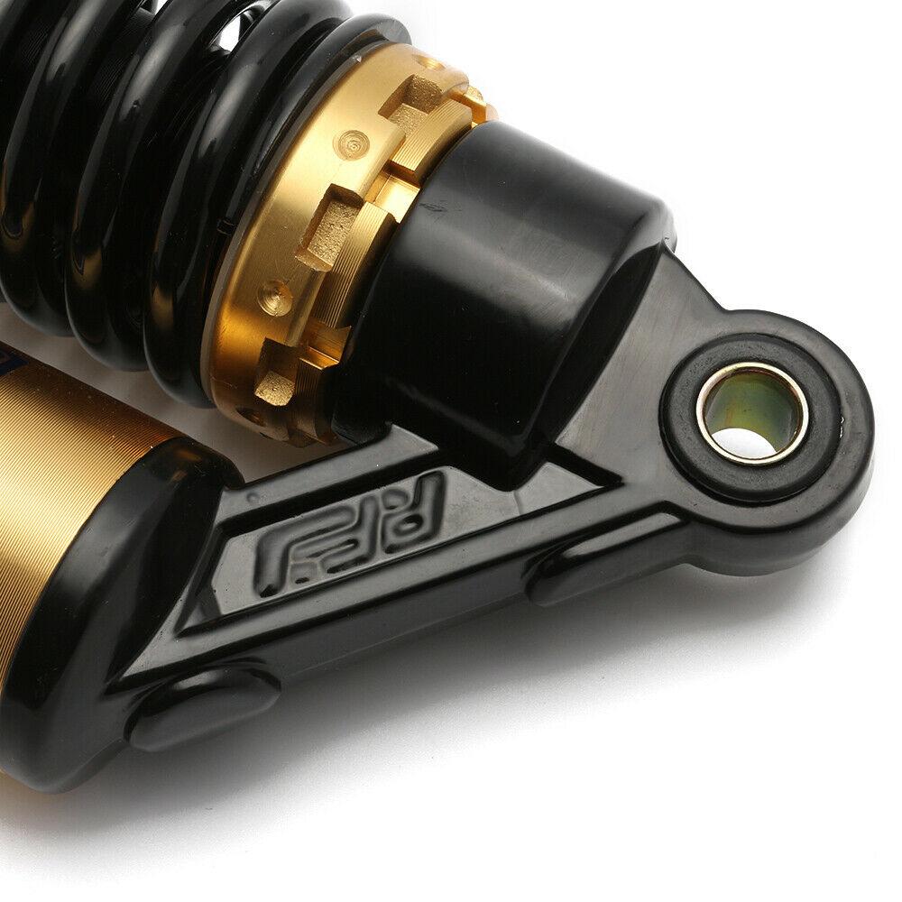 Изображение товара: Задний амортизатор воздуха черного и золотого цвета, 340 мм, 13,5 дюйма, подвесная пружина, мотоциклетный скутер, внедорожник, велосипедные двигатели Universals D30