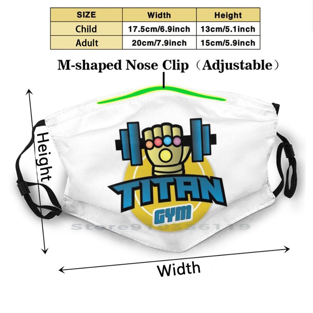 Изображение товара: Titan проектная анти пылевой фильтр смываемая маска для лица для Avemgers Titan тренажерный зал Бесконечность перчатку камни
