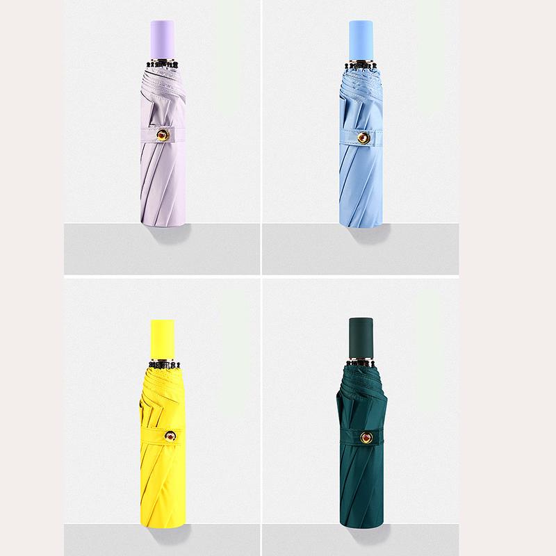 Изображение товара: YADA новые чистые деловые высококачественные складные зонты с подвесками зонтик от дождя и УФ-лучей для женщин и мужчин ветрозащитные Зонты YS200115