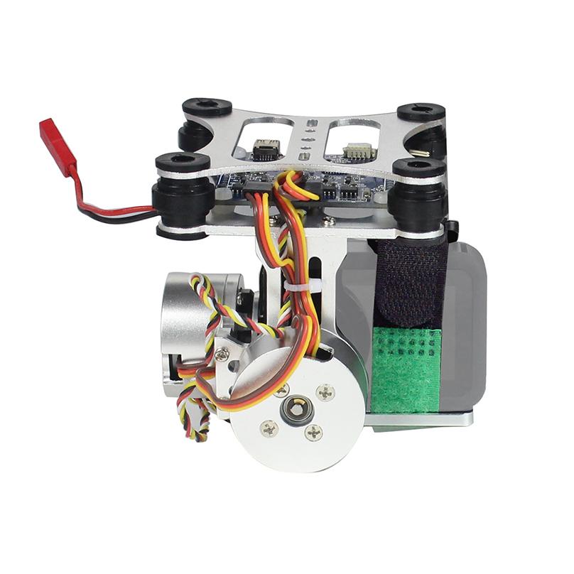 Изображение товара: Алюминиевый 2-осевой бесщеточный шарнирный контроллер для камеры Plug & Play для квадрокоптера «сделай сам» для GOPRO 3 4 5 6 7 8/SJCAM/Osmo Action