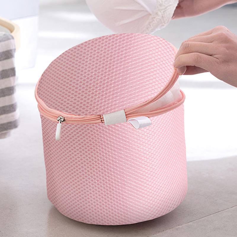 Изображение товара: 1 шт. сумка для стирки бюстгальтера с прочной сетчатой сеткой в японском стиле, органайзер для белья, сумки для стирки, аксессуары для ванной из полиэстера