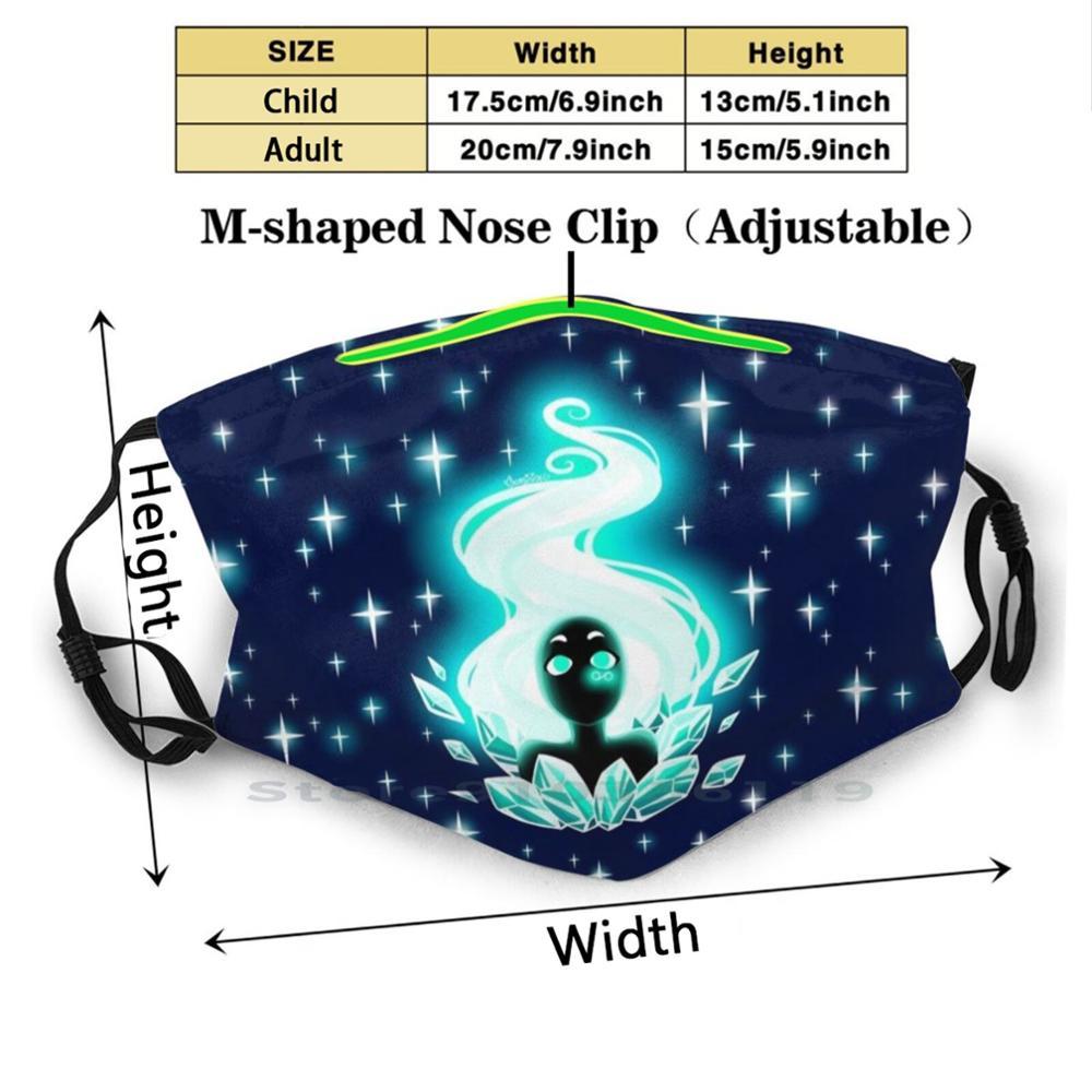 Изображение товара: Маска для лица со звездами для детей и взрослых моющаяся забавная с фильтром Geminine Оригинальное искусство ночное небо