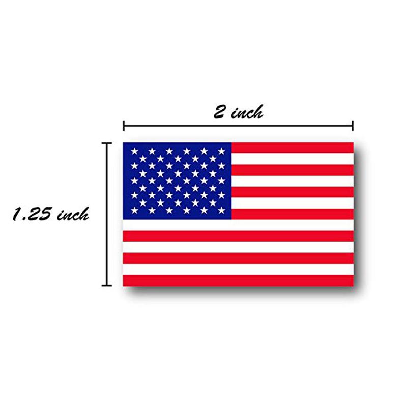 Изображение товара: Наклейки с американским флагом, 10 листов, 23 х18 см