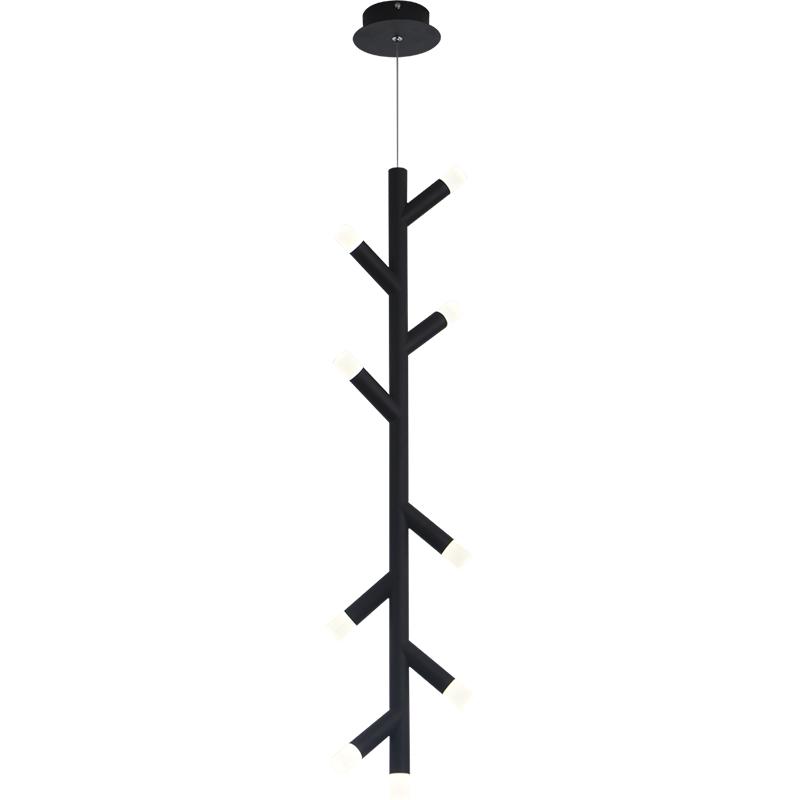 Изображение товара: Современная светодиодная люстра в скандинавском стиле, офисные подвесные лампы черного/коричневого цвета, Светильники для гостиной, дома, столовой, бара
