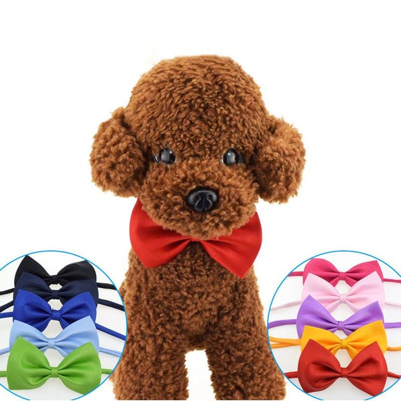 Изображение товара: Модные кота собаки шеи галстук-бабочка, ошейник для домашних животных собака на Рождество Луки аксессуары для собак, одежда для собак, 4 шт./лот
