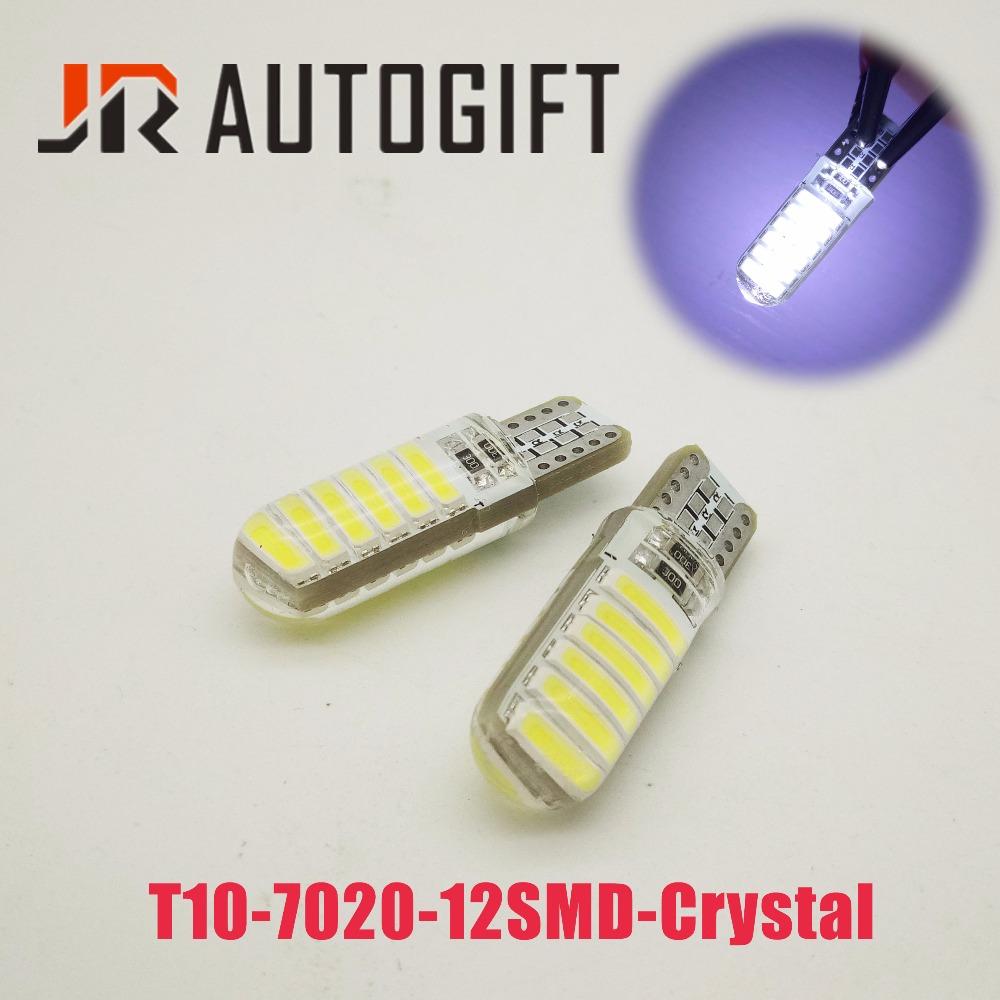 Изображение товара: 200 шт. габаритные огни s T10 7020 светодиодный 12 SMD СВЕТОДИОДНЫЙ 194 W5W Кристалл автомобильный боковой клиновидный свет лампа холодный белый 6000K Стайлинг автомобиля 12 В