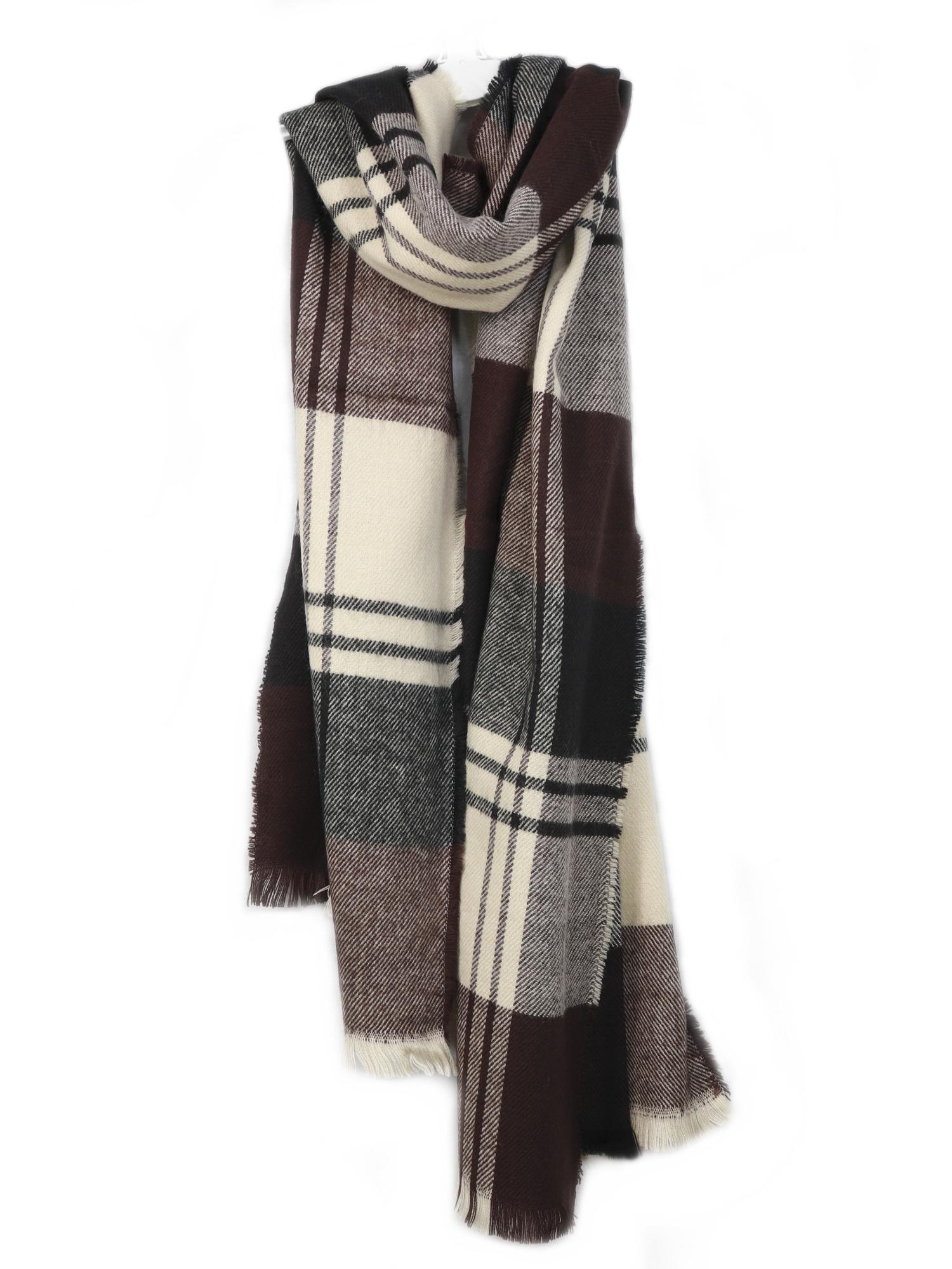Изображение товара: Женский шарф новая модная шаль на осень и зиму женский теплый длинный утолщенный шарф с бахромой