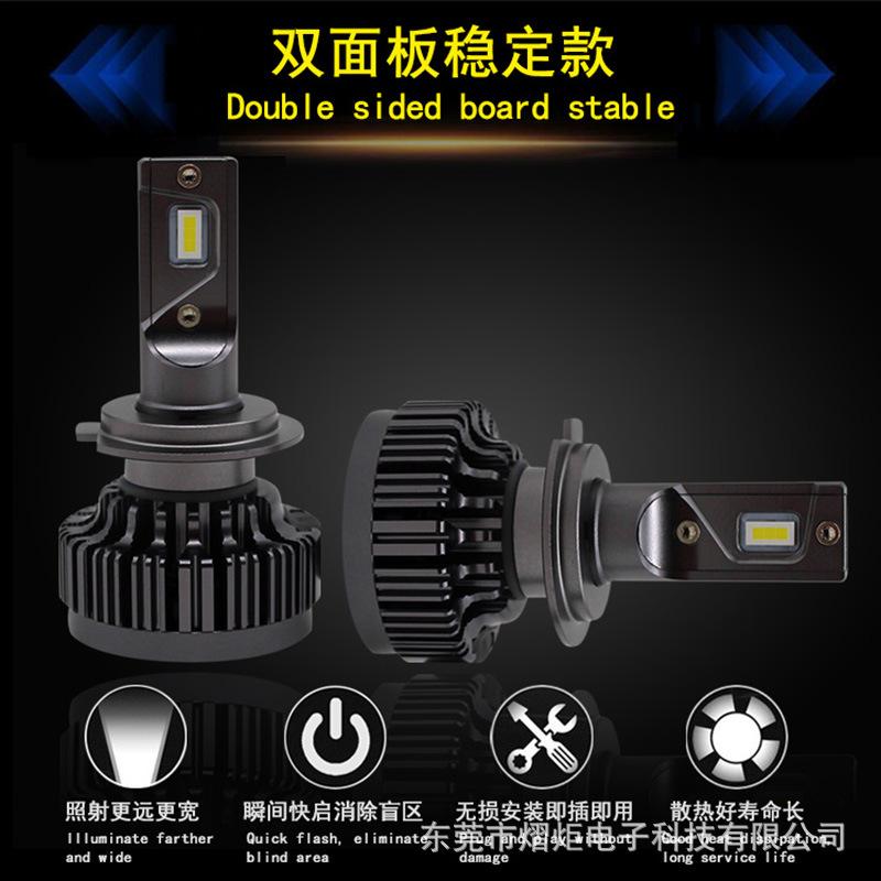 Изображение товара: Производители ламп, оптовая продажа, v7k9012, автомобильные светодиодсветодиодный фары CSP, лампы дальнего и ближнего света с перекрестной границей