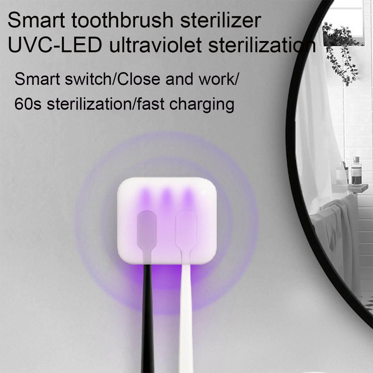 Изображение товара: УФ-светильник, стерилизатор для зубных щеток, держатель для зубных щеток, зарядка от USB, ультрафиолетовая зубная щетка, коробка для дезинфекции, антибактериальный