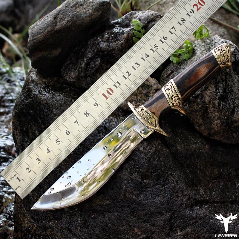 Изображение товара: Охотничий нож длиной 8CR15MOV, высокотвердый стальной нож для выживания, охотничий спасательный нож для повседневного использования