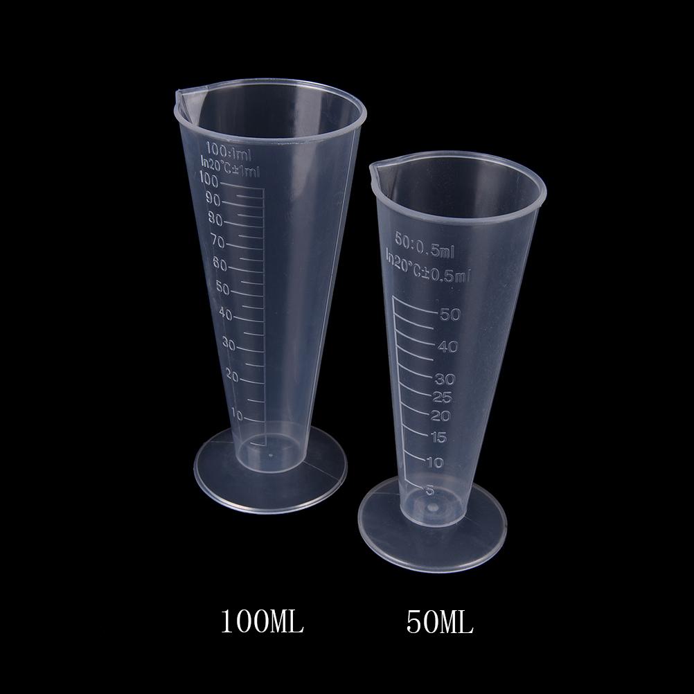 Изображение товара: Мерный стакан, 50 мл/100 мл, пластиковый, треугольный, мерный, со шкалой, кухонный, инструменты бармена