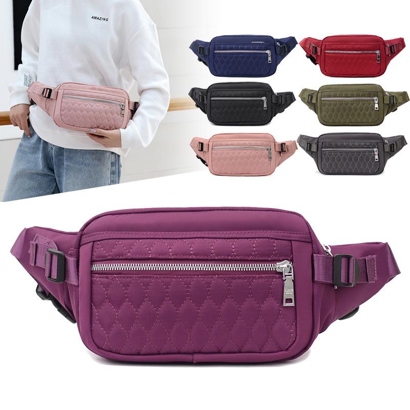 Изображение товара: Многофункциональная поясная сумка, модная нагрудная сумка, Женский кошелек на одно плечо, портативная спортивная сумка для бега на открытом воздухе
