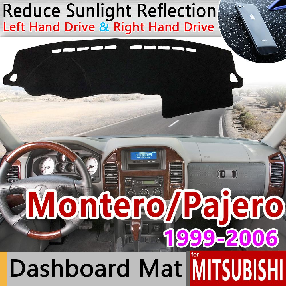 Изображение товара: Для Mitsubishi Pajero Shogun Montero 1999 ~ 2006 V60 V73 V77 Противоскользящий коврик накладка на приборную панель коврик для приборной панели автомобиля аксессуары