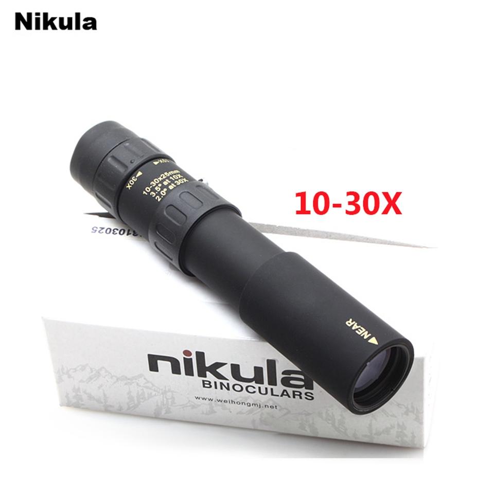 Изображение товара: Монокуляр карманный Nikula 10-30x25, монокуляр высокого качества, охотничий оптический призматический прицел без штатива