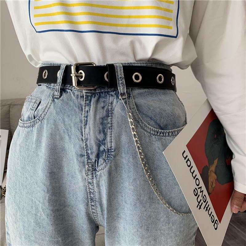 Изображение товара: Женский серебряный ремень, модный Регулируемый тонкий ремень с пряжкой с язычком, повседневный декоративный пояс для джинсов, 2020