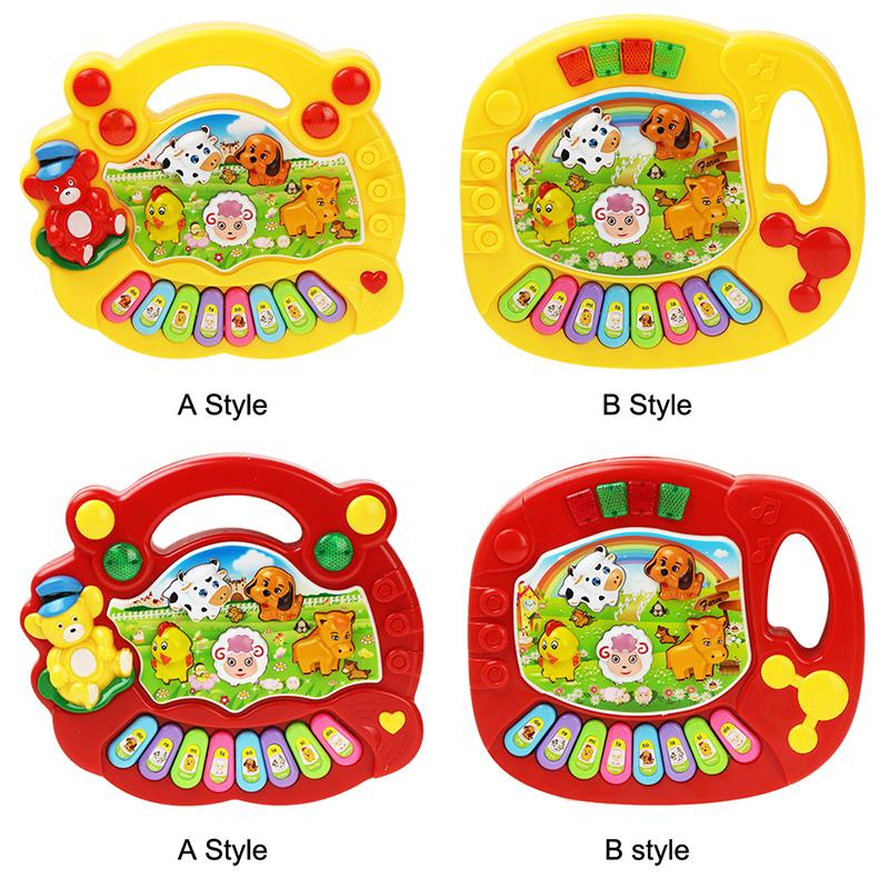 Изображение товара: Детская игрушка-пианино Coolplay с клавиатурой, музыкальные игрушки с животными на ферме, Электрический мигающий инструмент, Игрушки для раннего развития для детей, Детский подарок