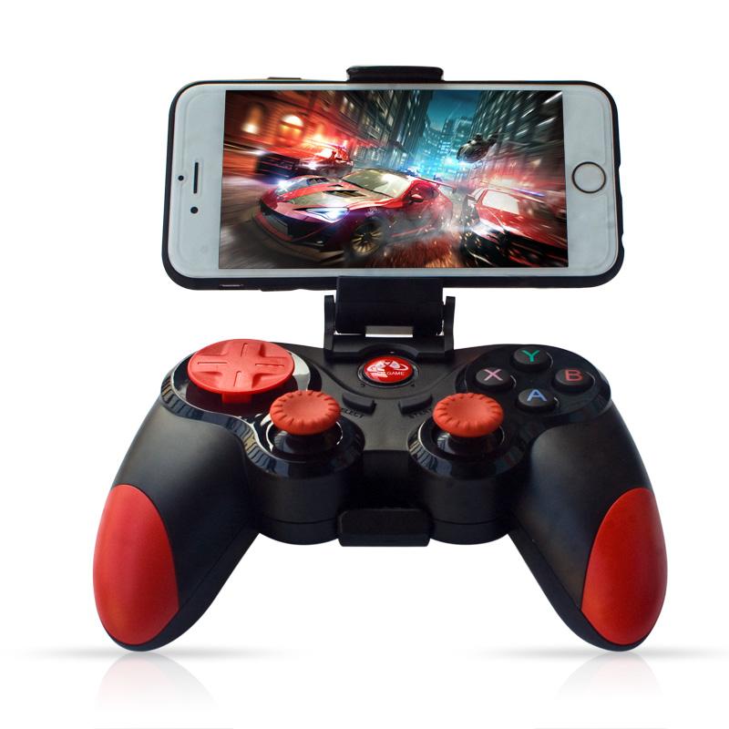 Изображение товара: Беспроводной Android геймпад, беспроводной джойстик, игровой контроллер, Bluetooth-совместимый джойстик для мобильного телефона, планшета, ТВ-приставки, держатель