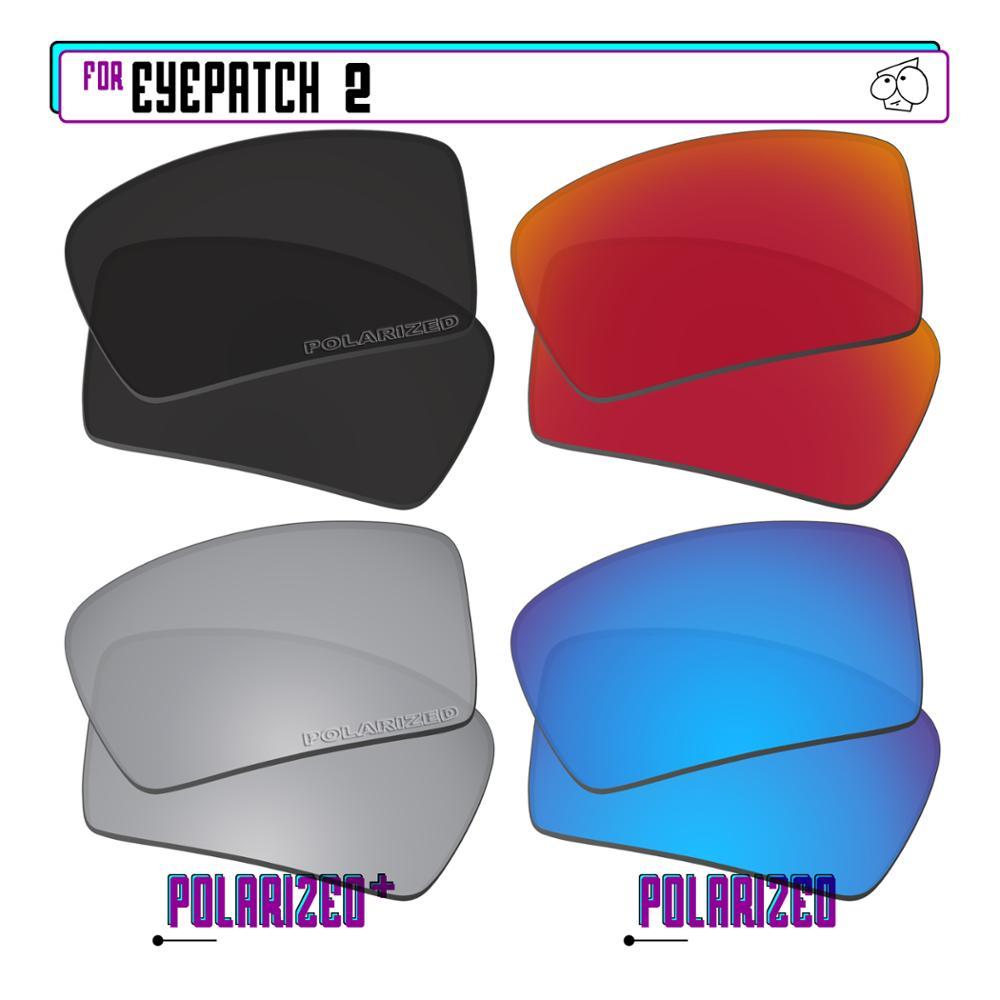 Изображение товара: Поляризованные Сменные линзы ezзаменим для солнцезащитных очков Oakley Eyepatch 2-BkSrP Plus-RedBlueP