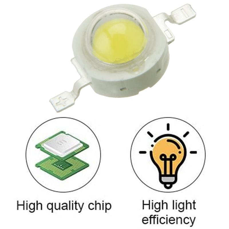 Изображение товара: GTBL 100 шт. светодиодный белый светодиодный светильник с натуральными бусинами 1 Вт высокомощный светодиодный чип 4000K