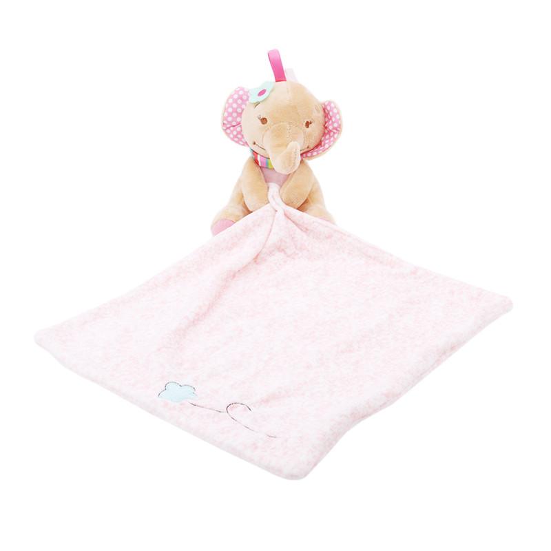 Изображение товара: 30*30 см мультяшный слон, щенок, успокаивающее полотенце, детская игрушка, детская мягкая ткань, спальное одеяло, игрушка, подарок на день рождения