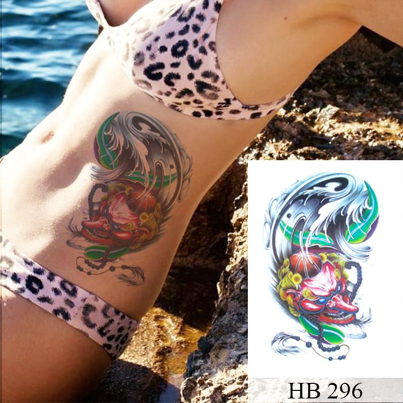 Изображение товара: Водонепроницаемый Временная флеш-тату наклейка большой нос Монстр Тотем боди-арт рука поддельные татуировки для женщин мужчин