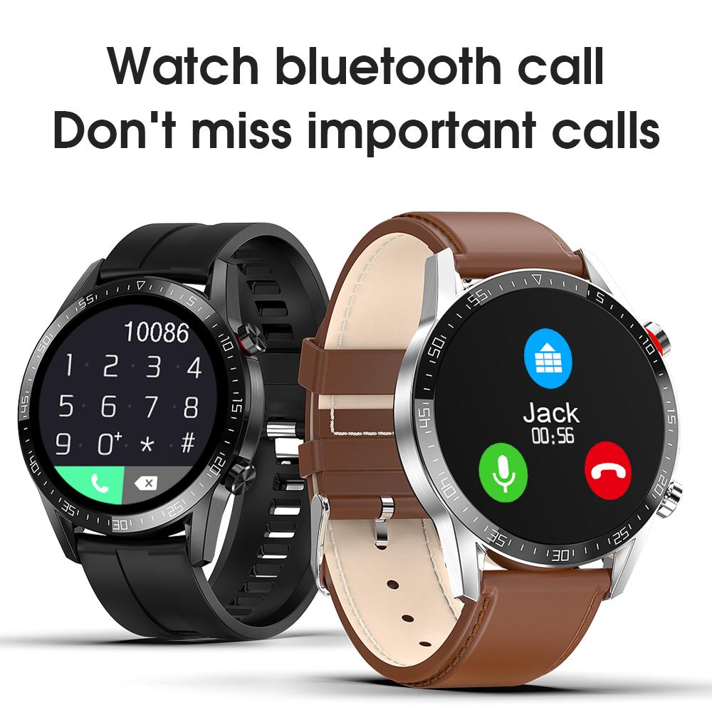 Изображение товара: Смарт-часы унисекс, с поддержкой Bluetooth, звонков измерение показателей ЭКГ, измерение кровяного давления трекер-сна для сердечного ритма, для Android, IOS