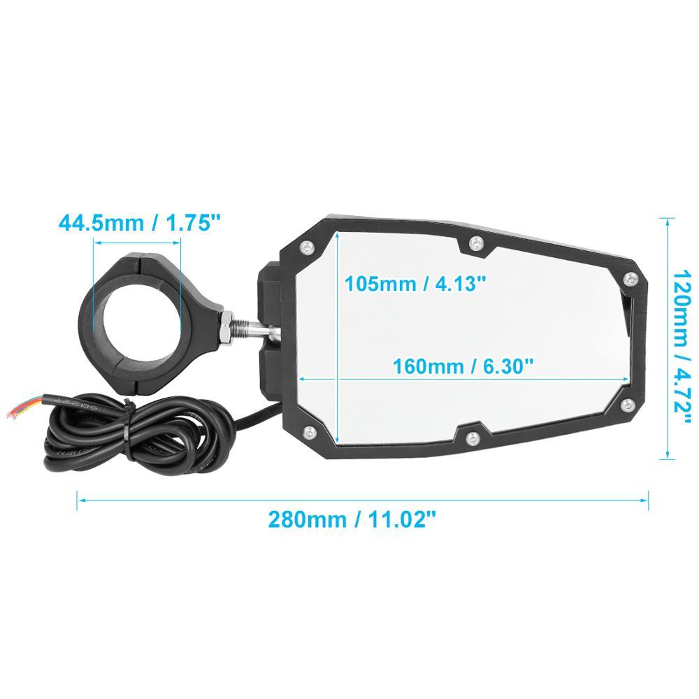 Изображение товара: Зеркало заднего вида со светодиодной подсветкой, 1,75 дюйма, для Polaris rzr xp ranger, can am, Yamaha Honda