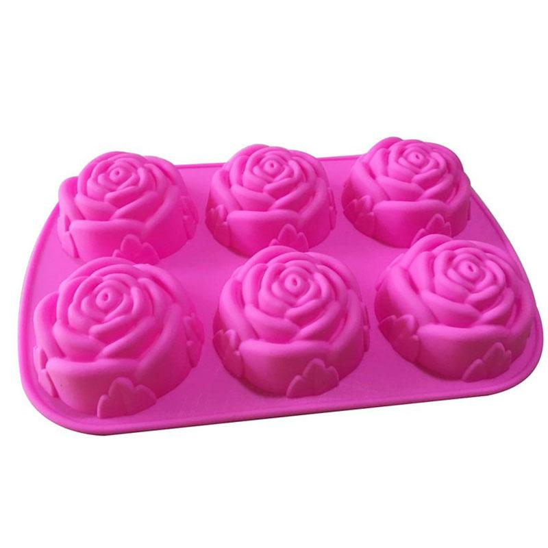 Изображение товара: Силиконовая форма для мыла, 2/6 дюймов, 7 см, большая роза, цветочная форма для мыла, для мыла ручной работы, создание кубика льда силиконовая форма для шоколадного торта