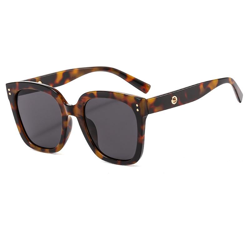 Изображение товара: Солнцезащитные очки женские, винтажные, с большими черными линзами, UV400