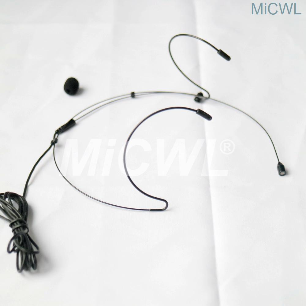 Изображение товара: Черный TA4F мини гарнитура головная одежда микрофон для Shure беспроводной BeltPack системы всенаправленные микрофоны