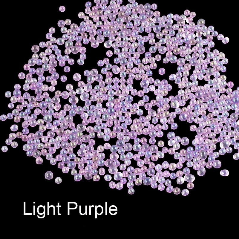 Изображение товара: 15 г 1,5-2 мм Цветные Пузырьковые бусины для наполнения ювелирных изделий, Нейл-арт, прозрачные полимерные аксессуары для ювелирных изделий, популярные аксессуары